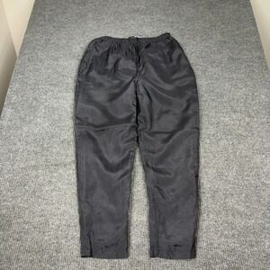 Stunt Sports Track Pants Mens M Black Elastic Waist Drawstring Silk‎ Shimmer